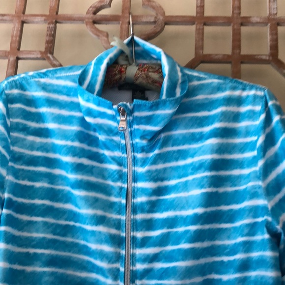 Ralph Lauren blue & white soft wind breaker jacket - Picture 4 of 7